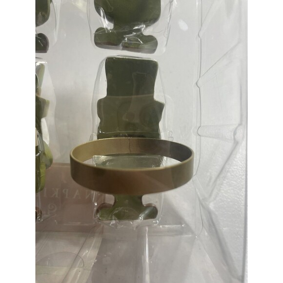 Thanksgiving Pilgrim Gnome Pumpkin Harvest Set Of 4 Fall Whimsy Napkin Rings - Picture 5 of 6